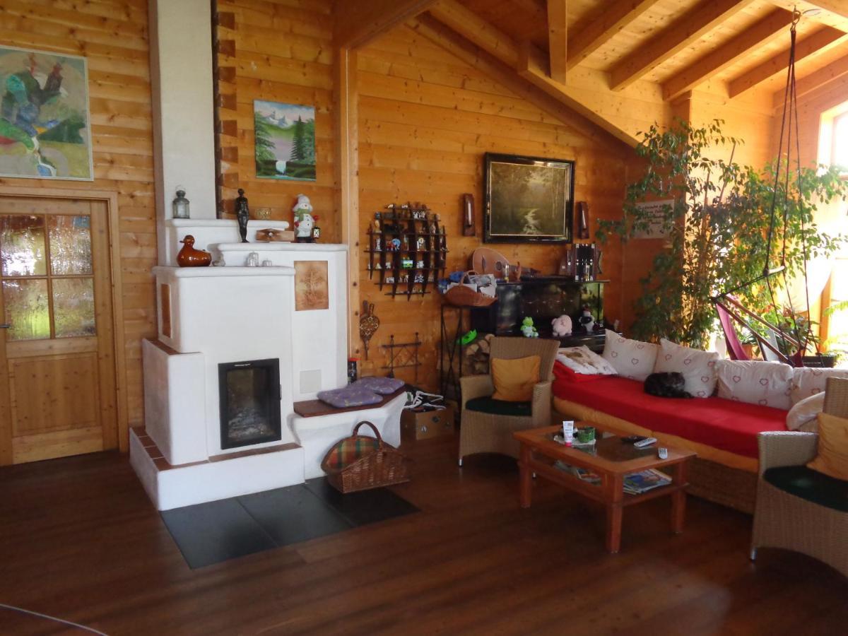 Barrierefreies Zimmer Im Blockhaus Mit Sauna Am See Soyen ภายนอก รูปภาพ